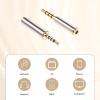 2.5mm to 3.5mm Adapter and 3.5mm to 2.5mm Adapter, Male to Female Stereo Audio Adapters Full Metal Audio Connector 3 Ring Jack Stereo or Mono Converter for Smartphones, Headphone, Mic, Tablets view 3