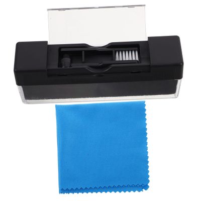 ifundom 1set Vinyl Record Cleaning Brush Soft Bristles Static Design for Efficient Dust Removal for Turntables and Vintage Record Players Includes Microfiber Cleaning Cloth