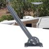 for Mounting Kit Stainless Steel 40cm Angle Adjustable Vertical Type Roof Mount Balcony Outdoor Pole Compatible with Standard Dish Drilling Internet view 4