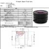 1PC 2.5mm 3mp 1/2.7 inch 3 million surveillance lens Wide-angle HD CS interface view 4