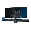 Adjustable Monitor Stand Single Monitor Desk Mount Holds 4.4-39.6 lbs and 17-49'' Heavy Duty Screens, Gas Spring Single Monitor Mount Arm with Clamp/Grommet Base, 75/100mm Monitor Mount Monitor A view 1
