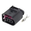 5 Sets 3 Pin Dark 4D0971993 Car Plug Wire Harness Connector Terminal Connector DJ7037B-3.5-21 view 3