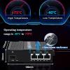 Industrial 3 Ports Gigabit Ethernet Switch with 1 SFP 9-56V DC Unmanaged 1000M Network Switch Din Rail 3 RJ45 1 SFP Fiber Switch 10/100/1000Mbps (Non-PoE) view 4