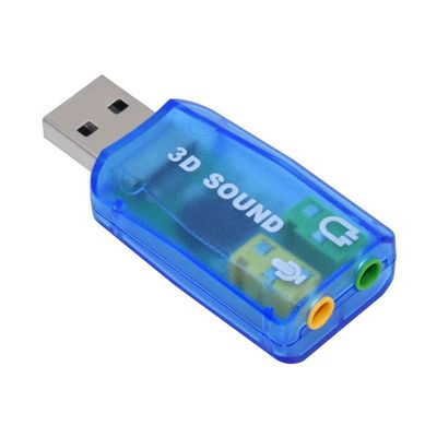 Mini External USB to 3.5mm Mic Headphone Jack Stereo Headset 3D Sound Card Audio Adapter Speaker Interface for Laptop
