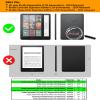 WALNEW Case for 7-inch Kindle Paperwhite 12th Gen 2024 & Kindle Colorsoft Signature Edition (7"), PU Leather Stand Cover - Ideal for Lying-Down Reading, with Hand Strap, Card Slot, Auto Wake/Sleep view 2