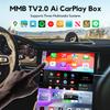 MMB Magic Box 3.0 Wireless CarPlay & Android Auto Adapter, Android 12 os, 4GB+32GB Multimedia Video Box Online YouTube/Netflix/Play Store/HDMI Out for OEM Wired Apple CarPlay Cars view 3