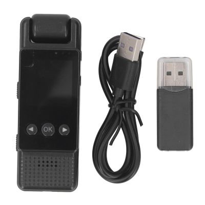 Zopsc Portable Video Recorder, 1.3in LCD Compact Wearable Camera with 180 Rotatable Lens, Support Back Clip Motion Detection, for Outdoor, Cycling, Camping, etc.
