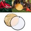 Acouto Handle Round Reflector 5 in 1 Photography Light Reflector Collapsible Lighting Round Reflector for Photo Studio Live Broadcast for Daylight Backlight Portrait (110cm) view 4