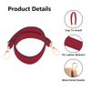 Ulifestar 2PCS Short Bag Straps, Shoulder Strap, Purse Strap Crossbody Wide Shoulder Strap Adjustable Straps Handbag Strap (Wine Red - 48cm/18.89") view 3