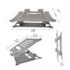 Adjustable Laptop Stand, Portable Aluminum Folding Stand for 11-17 Inch Laptops, Height & Tilt Adjustable with Silicone Pads, Cooling Stand for Desk, Black view 4