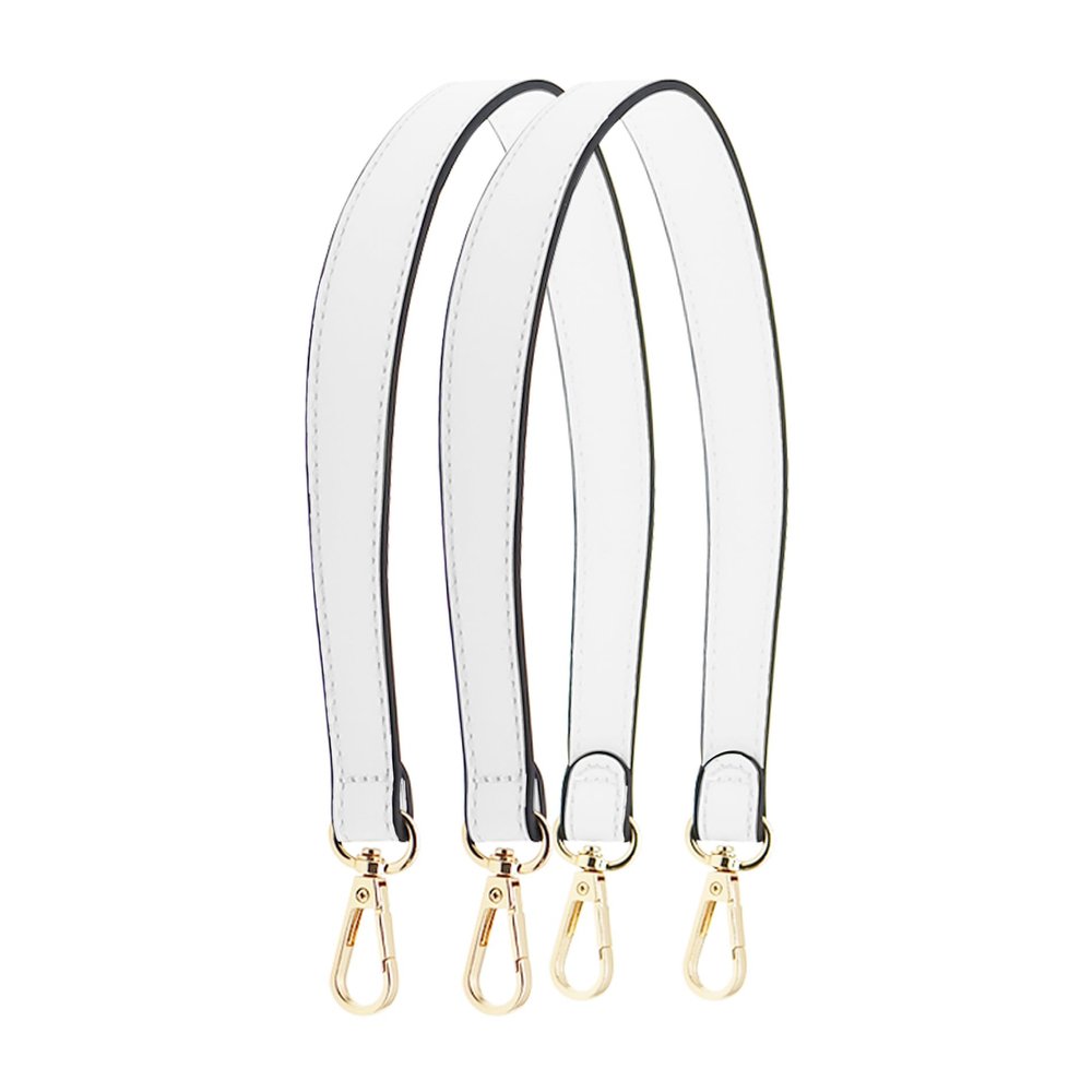 Ulifestar 2PCS Short Bag Straps, Shoulder Strap, Purse Strap Crossbody Wide Shoulder Strap Adjustable Straps Handbag Strap (White - 48cm/18.89")