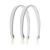 Ulifestar 2PCS Short Bag Straps, Shoulder Strap, Purse Strap Crossbody Wide Shoulder Strap Adjustable Straps Handbag Strap (Silver - 58cm/22.83") view 1