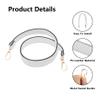 Ulifestar 2PCS Short Bag Straps, Shoulder Strap, Purse Strap Crossbody Wide Shoulder Strap Adjustable Straps Handbag Strap (Silver - 58cm/22.83") view 3