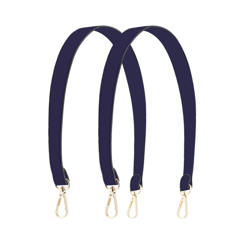 Ulifestar 2PCS Short Bag Straps, Shoulder Strap, Purse Strap Crossbody Wide Shoulder Strap Adjustable Straps Handbag Strap (Navy Blue - 58cm/22.83")