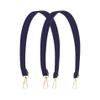 Ulifestar 2PCS Short Bag Straps, Shoulder Strap, Purse Strap Crossbody Wide Shoulder Strap Adjustable Straps Handbag Strap (Navy Blue - 58cm/22.83") view 1