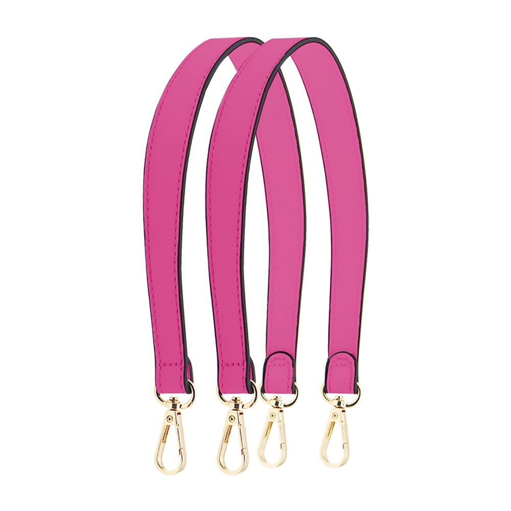Ulifestar 2PCS Short Bag Straps, Shoulder Strap, Purse Strap Crossbody Wide Shoulder Strap Adjustable Straps Handbag Strap (Magenta - 48cm/18.89")