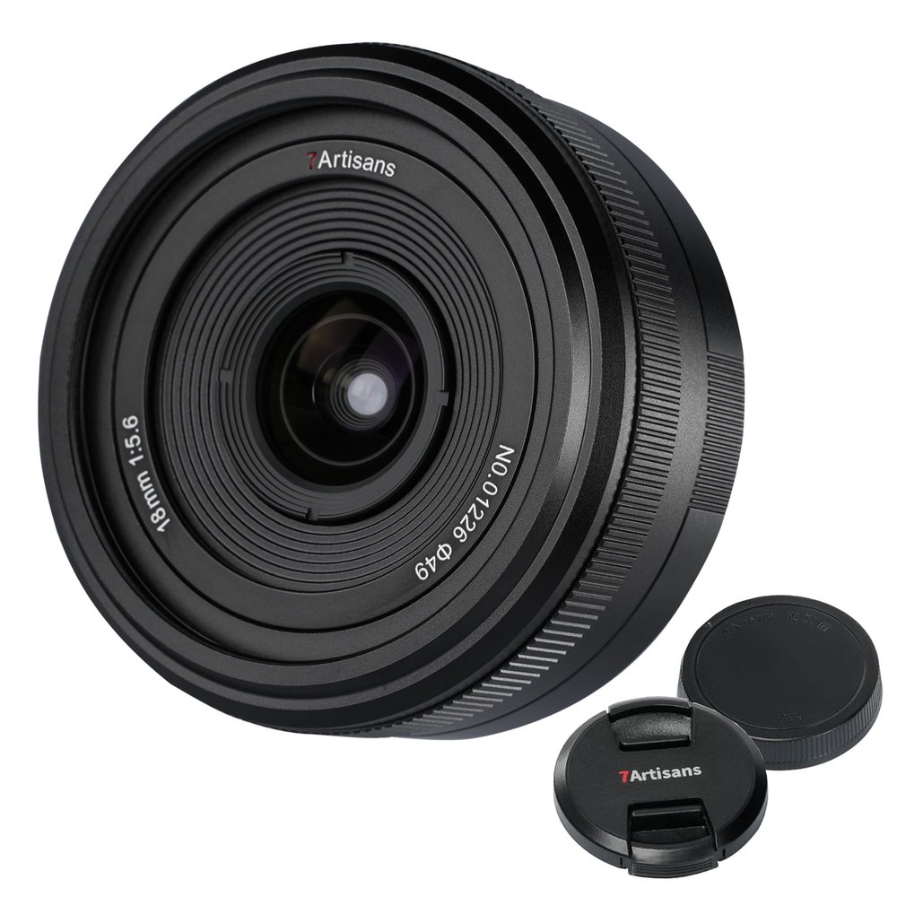 7artisans 18mm F5.6 Camera Lens for L Mount,Full Frame 98.7 Viewing Angle Lightweight and Slim Lens for Portraiture,Scenery,Documentary Prime Mirrorless Lens for Panasonic S,DC-S,Leica/Sima L Series