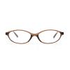 LJCZKA Oval Blue Light Blocking Glasses for Women Men Retro Small Oval Frame Y2K Cat Eye Computer Eyeglasses Clear Lens (Light Brown) view 2