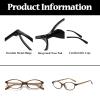 LJCZKA Oval Blue Light Blocking Glasses for Women Men Retro Small Oval Frame Y2K Cat Eye Computer Eyeglasses Clear Lens (Light Brown) view 4