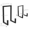 YFEEN 2Pack Records Storage Holder, Vinyl LP Stand CD Display Frame,Metal Album Storage for Vinyl Records (Black) view 2