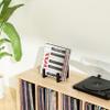 YFEEN 2Pack Records Storage Holder, Vinyl LP Stand CD Display Frame,Metal Album Storage for Vinyl Records (Black) view 3