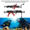 CDQL 2Pcs Scuba Diving Lanyard, Heavy Duty Stainless Steel Spring Coiled Lanyard, Stainless Steel Spring Coiled Lanyard with Quick Release Buckle, for Cameras and Dive Lights view 4