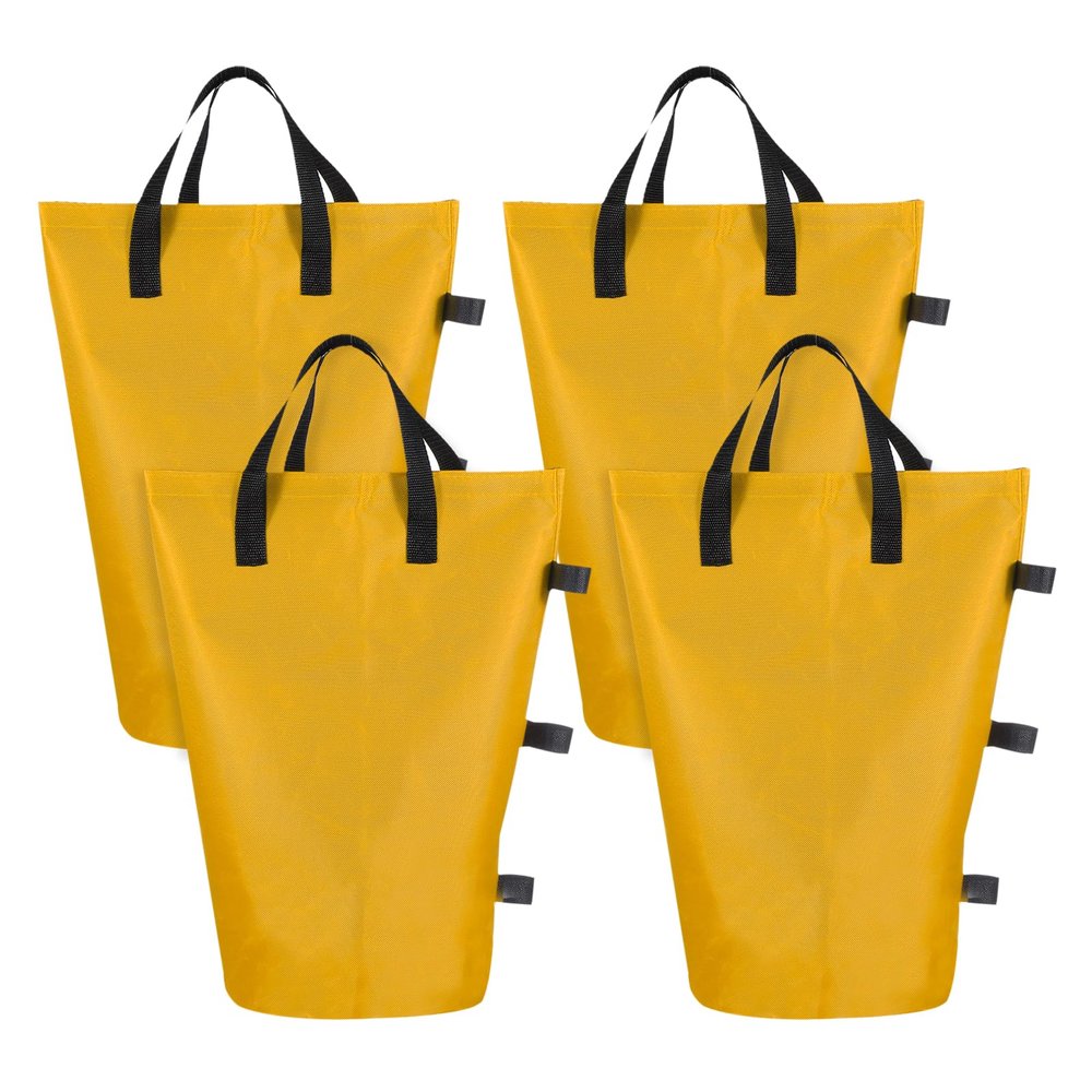 PATIKIL Canopy Weight Sand Bags 4Pack 112 Lbs Total Extra Yellow (18x9")