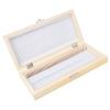 Tbest 50Pcs Prepped Glass Microscope Slides with Wooden Storage Box view 1