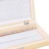 Tbest 50Pcs Prepped Glass Microscope Slides with Wooden Storage Box view 3