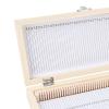 Tbest 50Pcs Prepped Glass Microscope Slides with Wooden Storage Box view 4