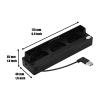 3 Cooling Fans, & Normal Speed Adjustable USB Cooling Fan for with Superior Material, Small and Compact Design, Easy to Use, Black view 2