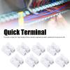 100PCS 10a 220v 2 Pin Plug in Quick Wire Cable Connector White Terminal Block for Lighting and Automotive Wiring Electrics view 2