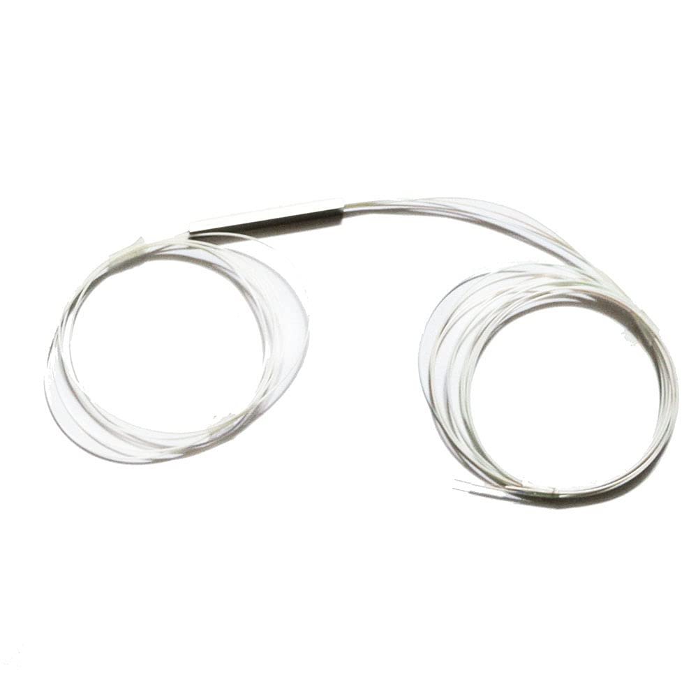 1x4 White Micro Fiber Optic Splitter PLC SM Single Mode Length 1.0 Meter Without Connector White 1 Piece