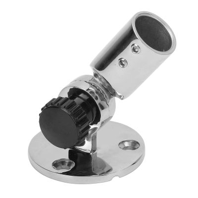 Marine Antenna Mount, Stainless Steel Bracket 180 Degree Adjustable Antenna Holder for Boats Yachts Docks Marine Equipment Easy Installation Weather Resistant Antenna Positioning