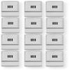 ELHNW Pack of 12 Wall-Mount Alarm Horns, White; 12/24 VDC; Indoor; Plastic Housing; Suitable for Various Applications view 1