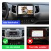 4+64G Android 13 Double Din Car Stereo for KIA Sportage 3 2010-2016 with 9 Inch Touchscreen Radio Built-in Wireless Carplay/Android Auto/GPS/Bluetooth/FM/AUX-in/Steering Wheel Controls/Backup Camera view 2