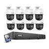 ANNKE 3K Security Camera System with Auto-Tracking, 345Pan 80Tilt, 8CH 12MP NVR with 6TB HDD, 8pcs 3K PoE Cameras Home Surveillance Wired Outdoor, AI Human Detection, Smart Dual Light&2-Way Talk view 1