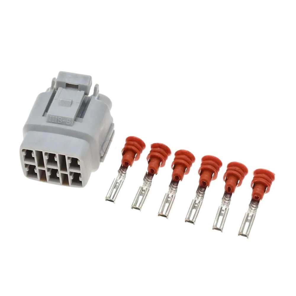 1 Set Sum1tomo MT090 6 Pin Male Female Waterprof Auto Connector p/Lug 6187-6561 6180-6771(Female Set)