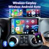 10 Inch Android 13 Car Radio Stereo Compatible with Jeep Wrangler (2007-2018), Dodge Ram(2009-2012), JK, Compass. Wireless CarPlay & Android Auto, Touchscreen, 2+64GB. WiFi/BT/GPS/FM/Backup Camera/SWC view 2