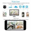 ikaufen 4xMini WiFi Cameras,Wireless Cam with Audio and Video HD 1080P Home Night Vision Smart Home Camera Small Nanny Cam House Office Cameras Mobile Phone APP Remote view 4
