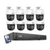 ANNKE 3K Security Camera System with Auto-Tracking, 345Pan 80Tilt, 8CH 12MP NVR with 1TB HDD, 8pcs 3K PoE Cameras Home Surveillance Wired Outdoor, AI Human Detection, Smart Dual Light&2-Way Talk view 1