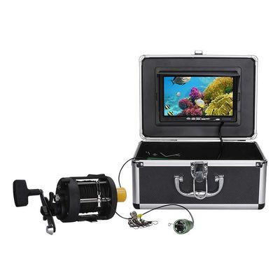 15/25/30M 7 Inch Underwater Fishing Video Camera,1000TVL Kayaks Fishing Accessories,HD DVR Recorder Fishing with 6pcs 1w IR LEDsfor Ice/Sea/River Fishing(Size:25 M)