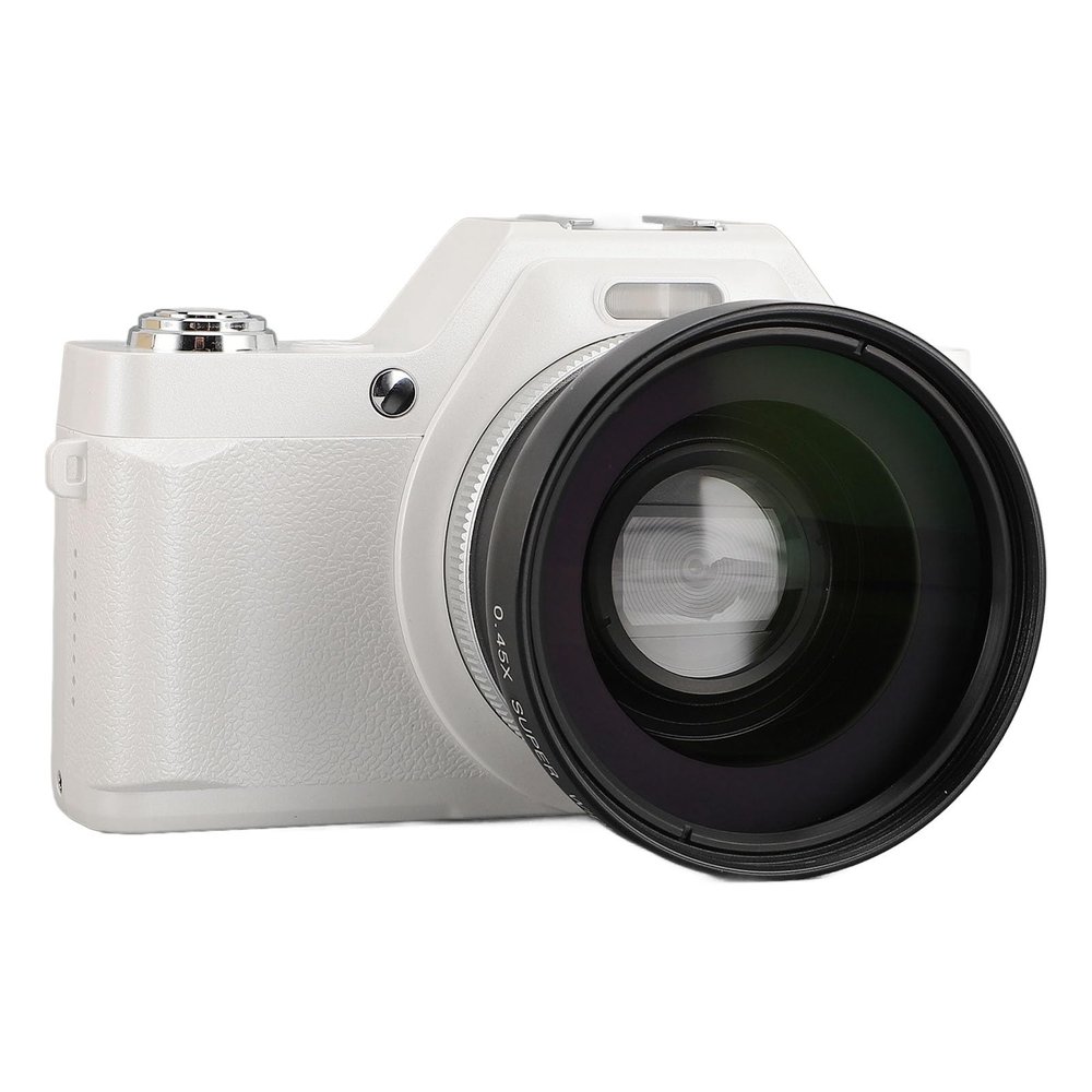 4K Digital Camera, 2.88in Autofocus 58MP Vlogging Camera for Photography and Video, Portable 20X Zoom Compact Digital Camera for Live Streaming (White)