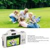 4K Digital Camera, 2.88in Autofocus 58MP Vlogging Camera for Photography and Video, Portable 20X Zoom Compact Digital Camera for Live Streaming (White) view 3