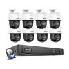 ANNKE 3K Security Camera System with Auto-Tracking, 345Pan 80Tilt, 8CH 12MP NVR with 3TB HDD, 8pcs 3K PoE Cameras Home Surveillance Wired Outdoor, AI Human Detection, Smart Dual Light&2-Way Talk view 1