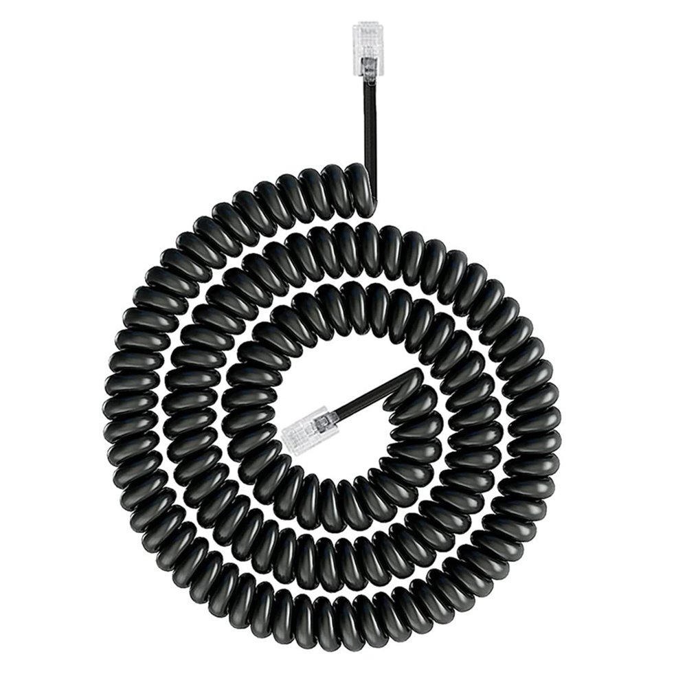 Moynagh RJ9 RJ11 4P4C Phone Line with Spring Designing Stretchable Durability Cord for Home Or Office Clear Calls