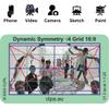 CLPA Dynamic Symmetry Root 4 - Directors and Artists Camera and Drawing Viewfinder: Credit Card-Sized Composition Grids for Video, Photography & Art - Set of 3 View Finders in 4:3, 3:2, & 16:9 view 3