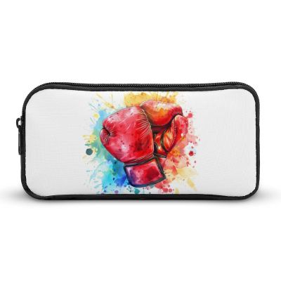 Colorful Boxing Sport Pencil Case Large Pencil Pouch Organizer Portable Pen Case Pen Bag Pencil Storage for Office Supplies