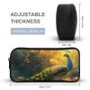 Beautiful Peacock Pencil Case Large Pencil Pouch Organizer Portable Pen Case Pen Bag Pencil Storage for Office Supplies view 2