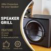 10 inch Speaker Grill Cove Metal Bar Grille 10 Inches Speaker Subwoofer Grill Grille Cover 2 Wave Bars for Home/Car Speaker, Audio - Pack of 2 view 2